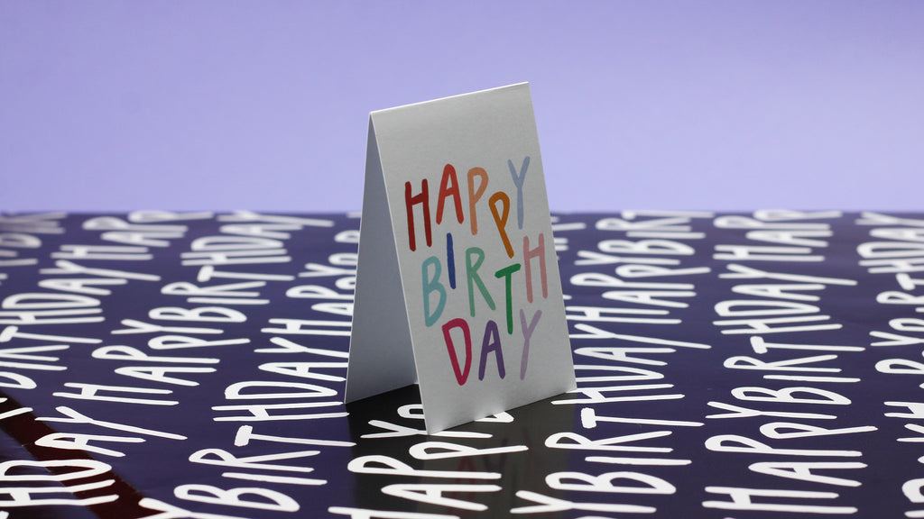 Paquete 10 Tarjetas de Regalo - Happy Birthday Multicolor