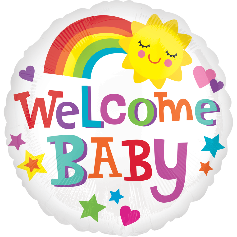 Welcome Baby Bright & Bold 18"