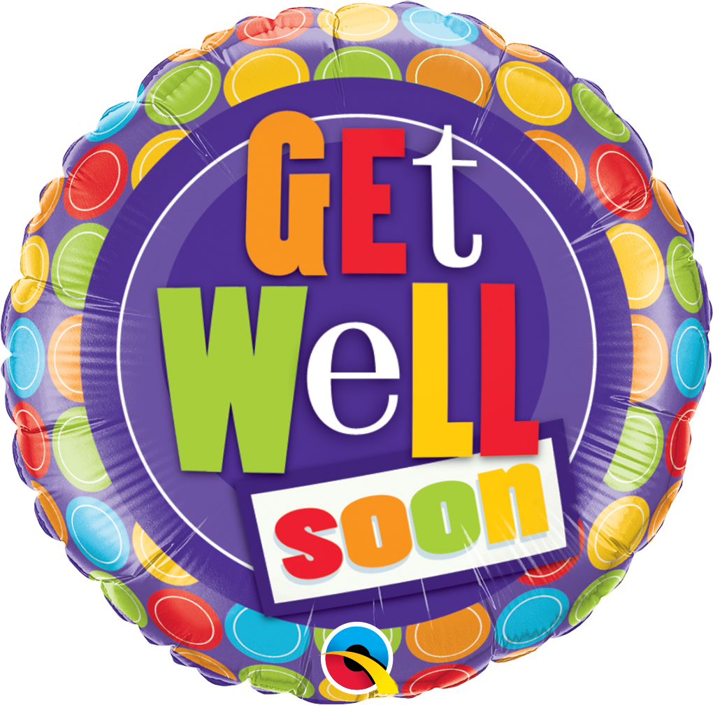 Get Well Soon Dots 18"