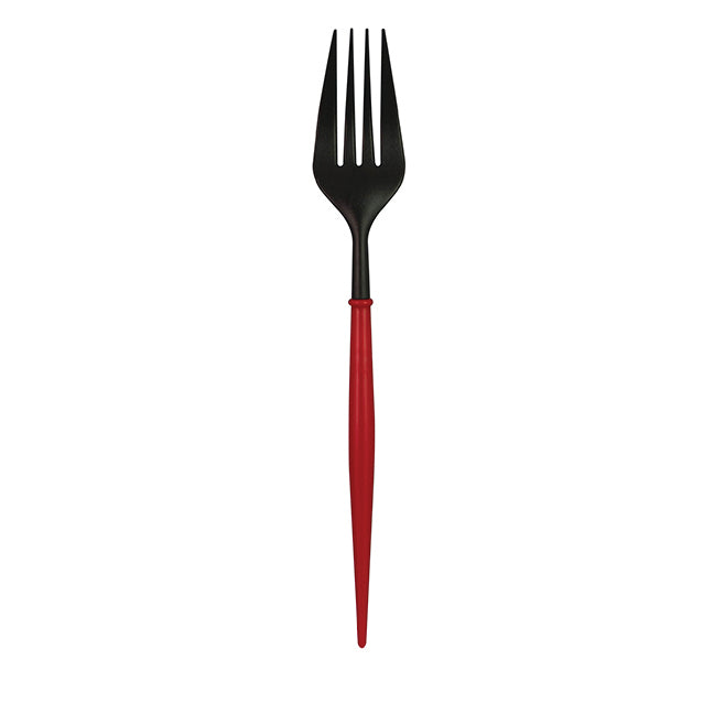 Black Forks w Red Handle 8pk