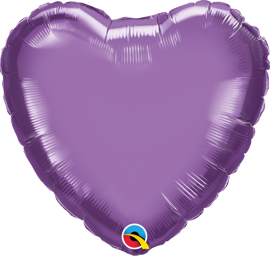 Chrome Púrpura Corazón 18"