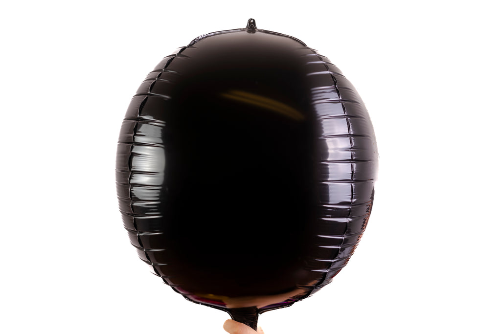 Globo esfera metalica de 22" negro