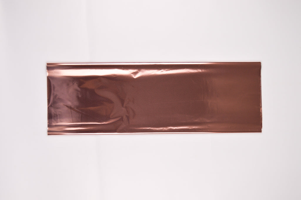 Papel Metalizado Liso Rose Gold 53cmx70cm, bolsa c/10 hojas