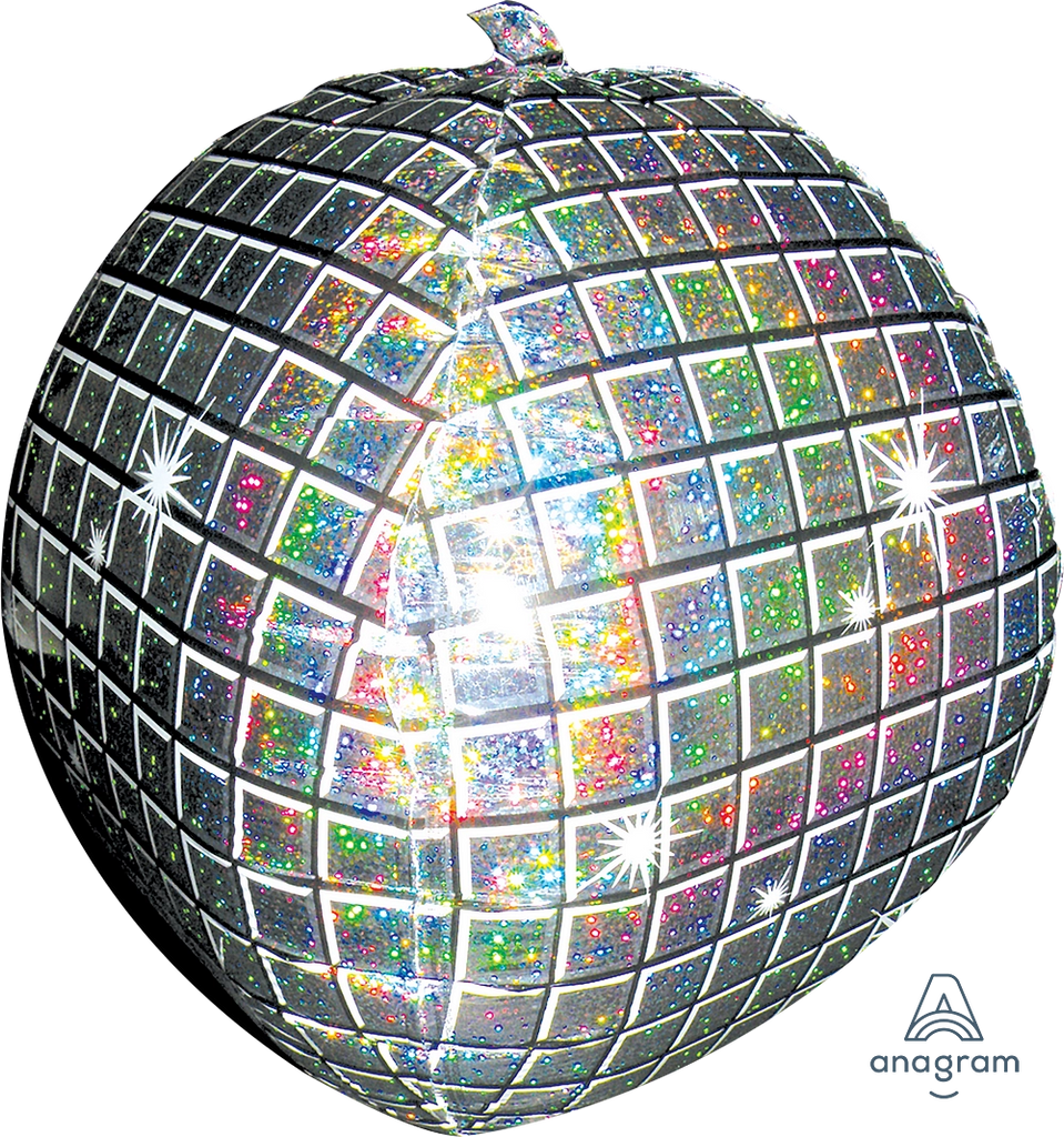 Disco Ball Orbz Silver 16"