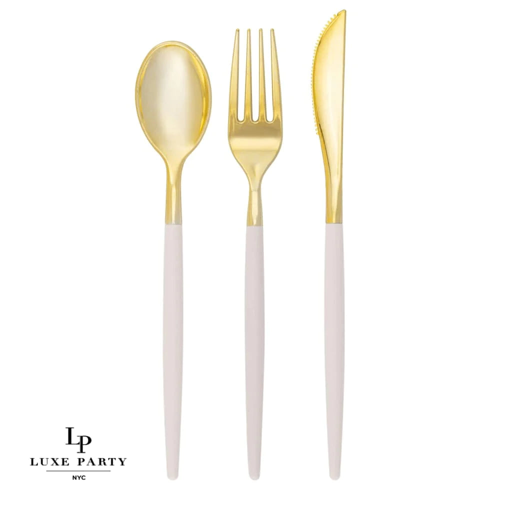 Linen and Gold combo Cutlery Pack 32PK