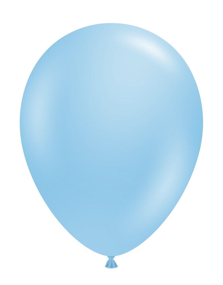 Tuftex 11" Baby Blue Latex Balloons (100pz)