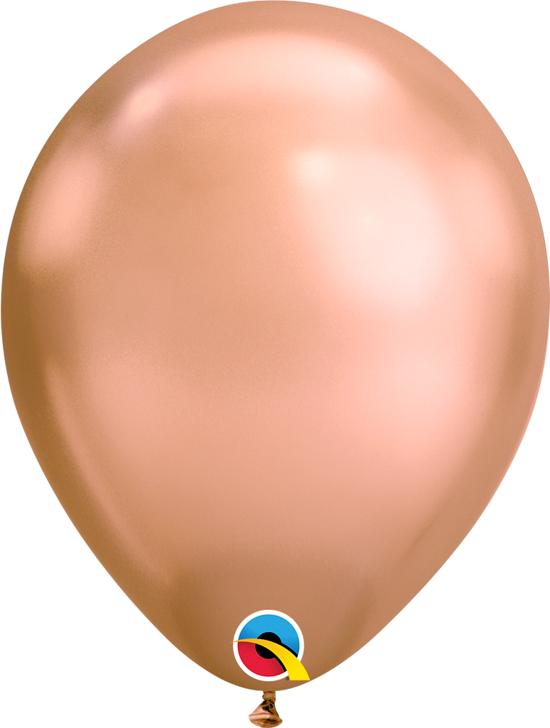 Chrome balloons 11" (100pz) Rose gold