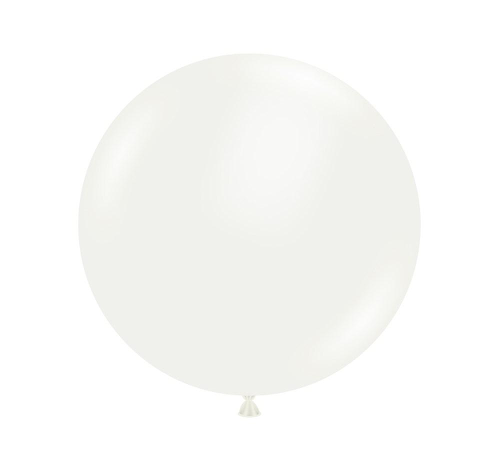 Tuftex 36" White Latex Balloons (1pz)