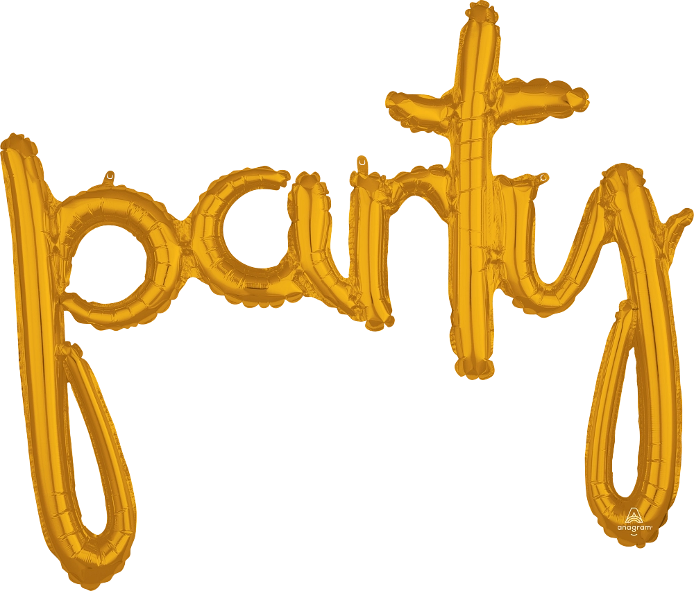 Script Party Gold 31"
