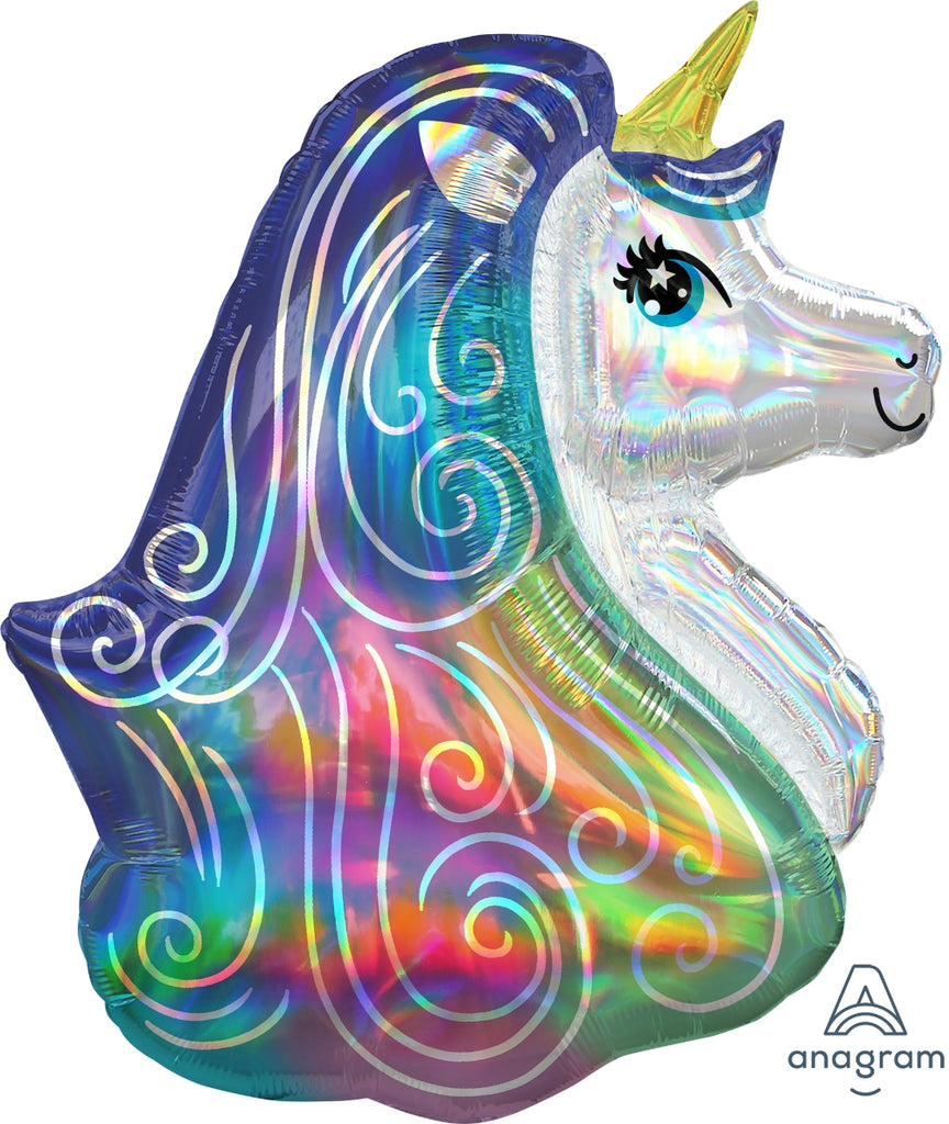Iridescent Rainbow Unicorn 30"