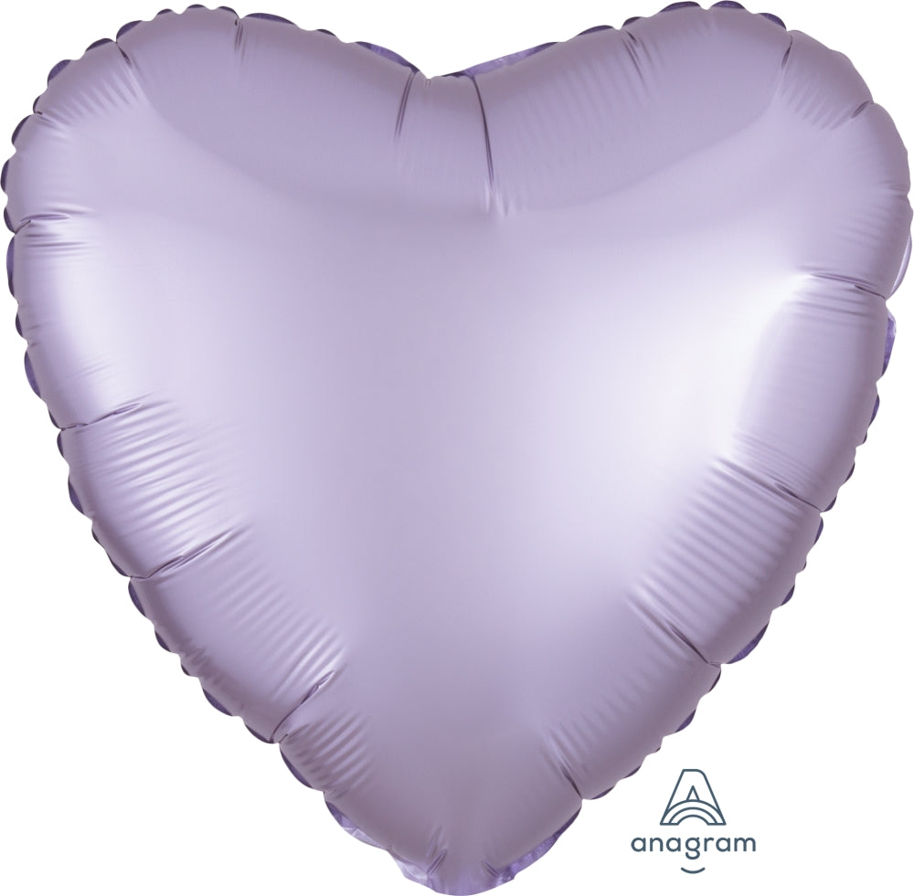 Satin Luxe Pastel Lilac Corazón 18"