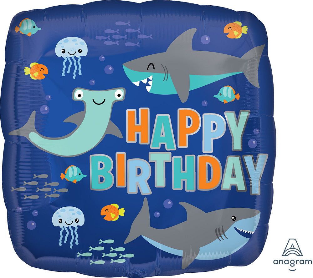Happy Birthday Sharks 17"