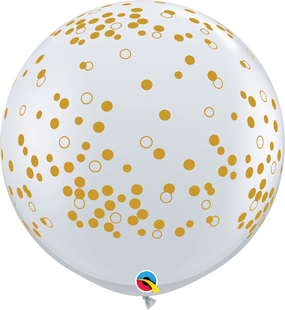 Puntos 3' (2pz) Gold Confetti Dots