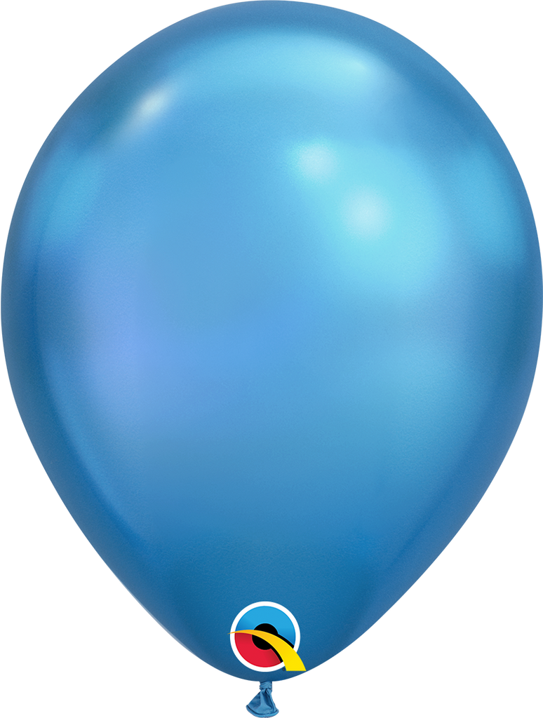 Chrome balloons 11" (100pz) Blue