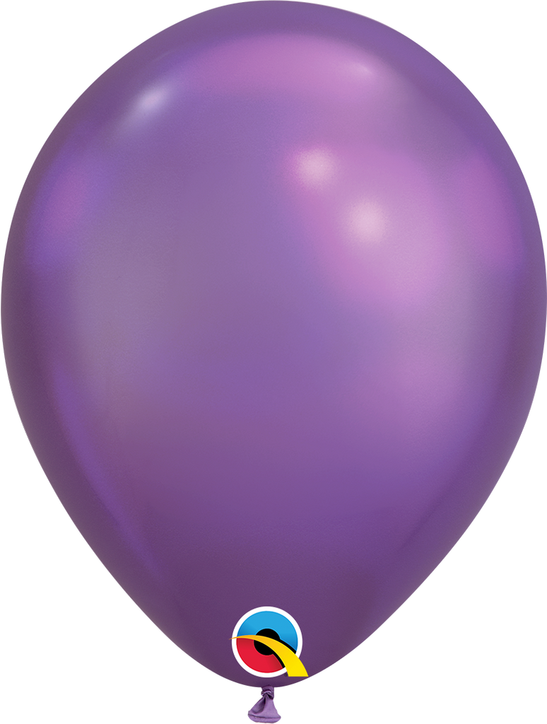 Chrome balloons 11" (100pz) Purple