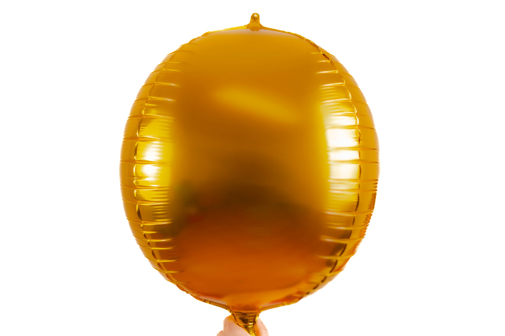 Globo esfera metalica de 22" oro