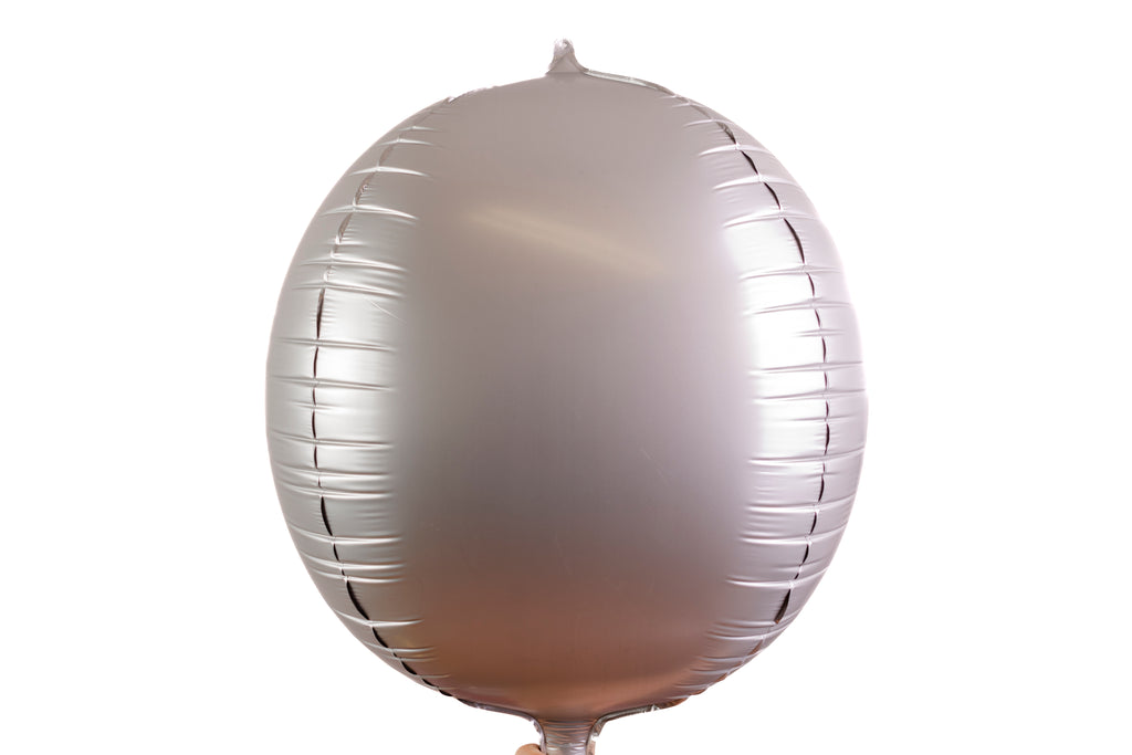 Globo esfera metalica de 22" cromado plata
