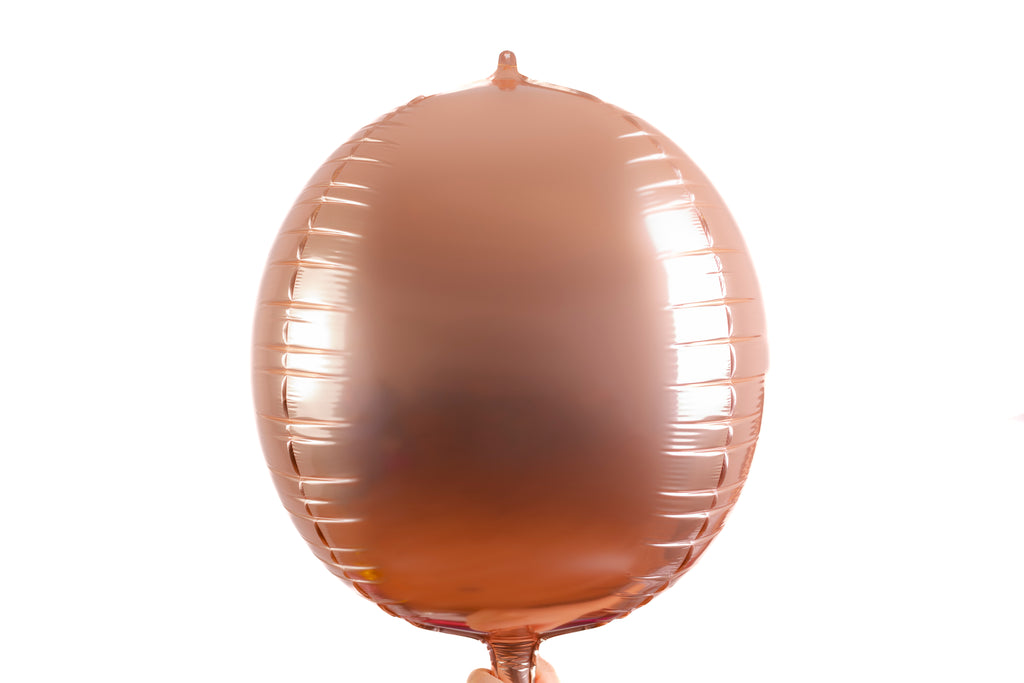 Globo esfera metalica de 22" rosa oro