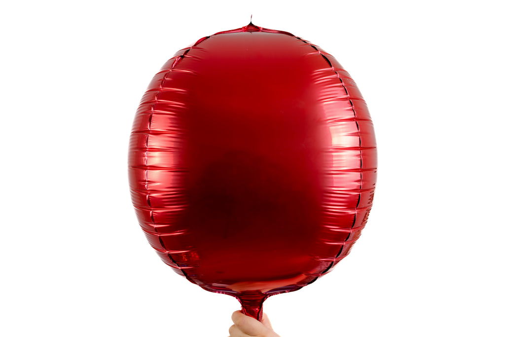 Globo esfera metalica de 22" rojo