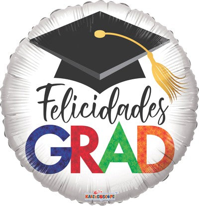 Felicidades Grad Birrete Redondo 18''