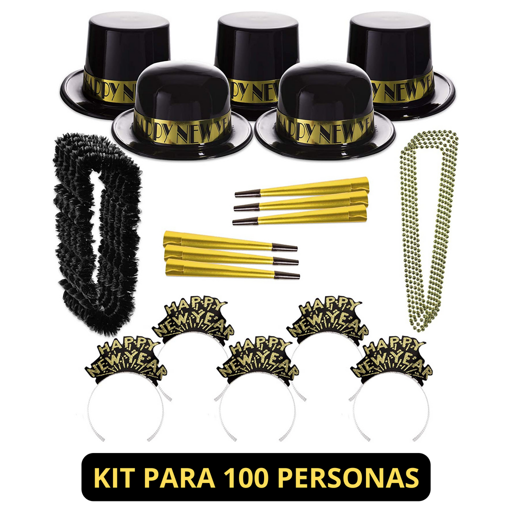 Gold Showboat New Year Kit para 100 personas