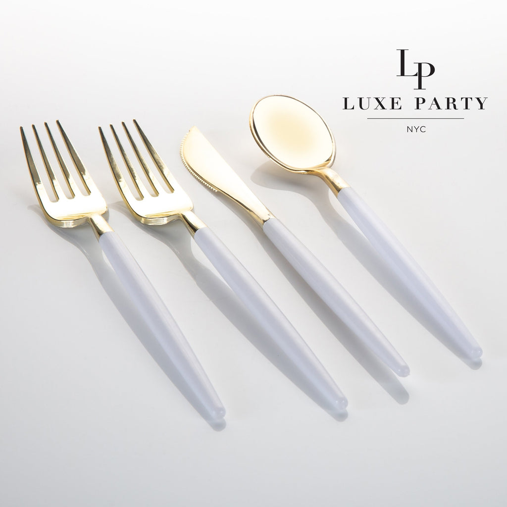 White and Gold combo Cutlery Pack 32PK