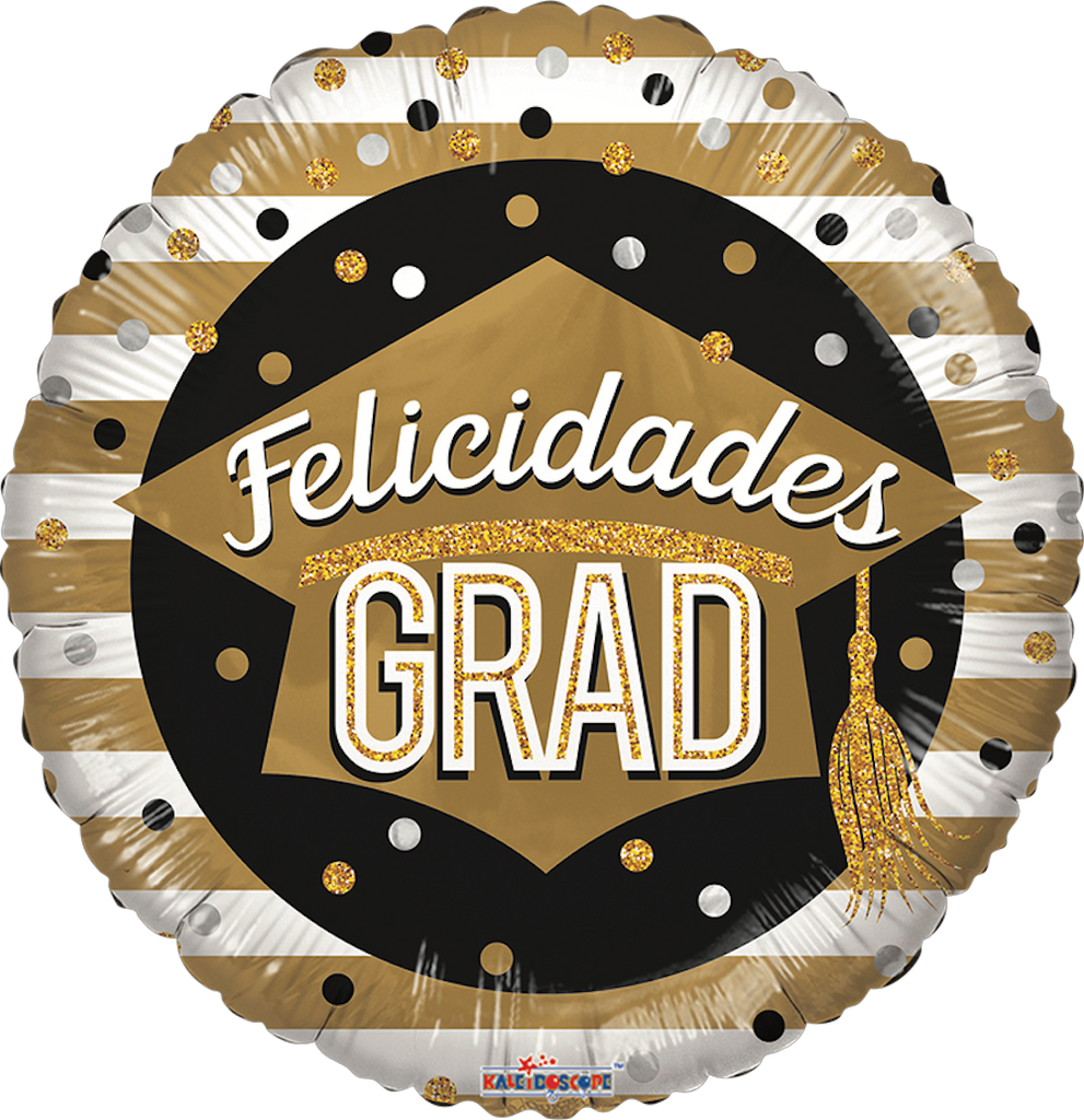 Felicidades Grad Barras Oro 18''