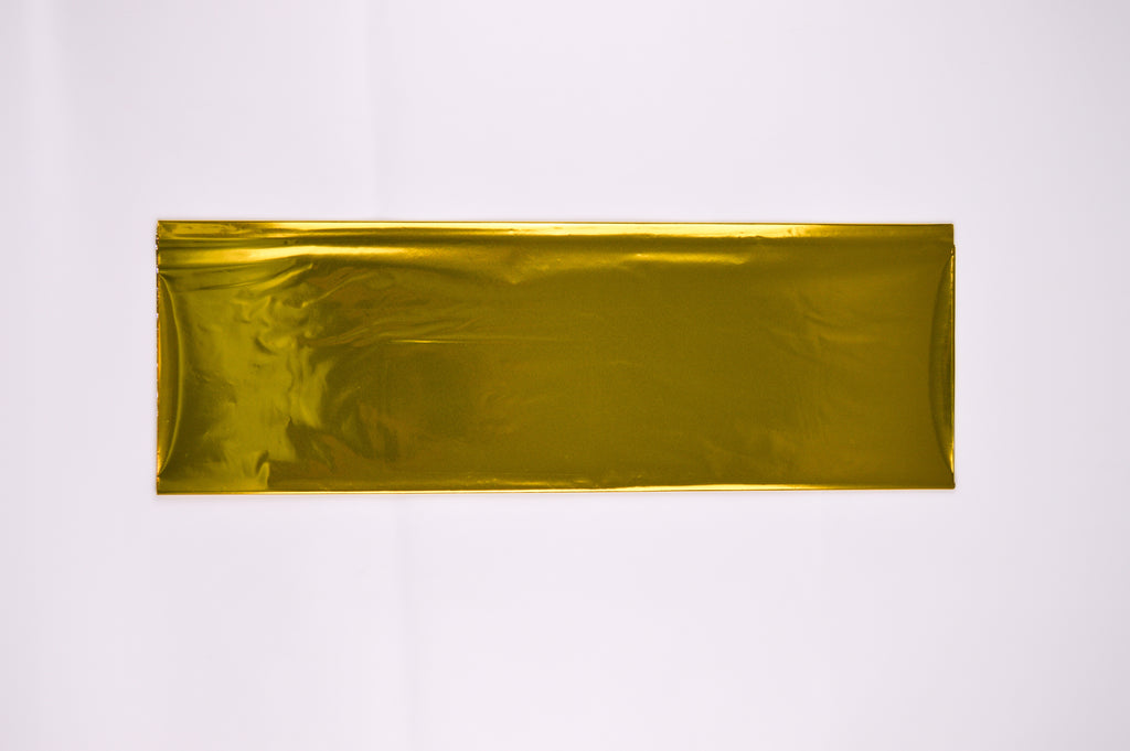 Papel Metalizado Liso Oro 53cmx70cm, bolsa c/10 hojas